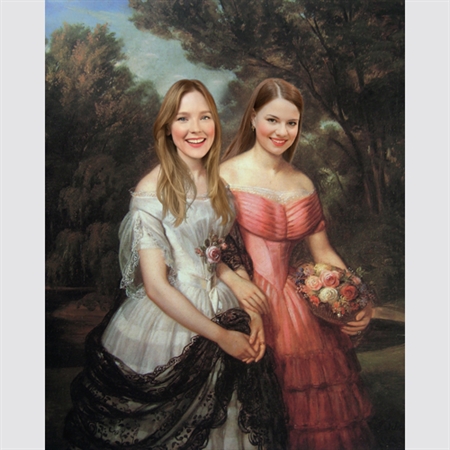 Personalized Masterpiece Daughters of the Artist Schoppe from Photos,by myDaVinci - myDaVinci